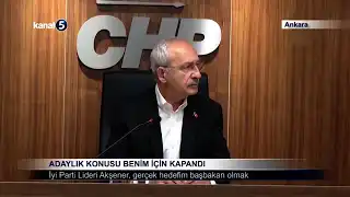 Adaylık Konusu Benim İçin Kapandı