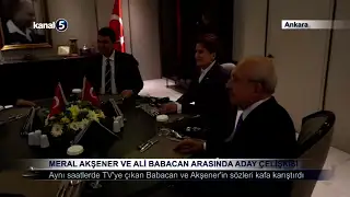Meral Akşener ve Ali Babacan Arasında Aday Çelişkisi