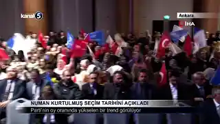 Numan Kurtulmuş Seçim Tarihini Açıkladı