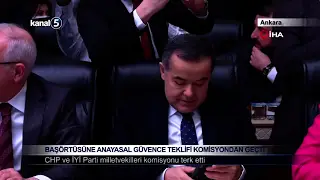 Başörtüsüne Anayasal Güvence Teklifi Komisyondan Geçti