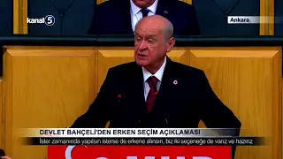 Devlet Bahçeli’den Erken Seçim Açıklaması