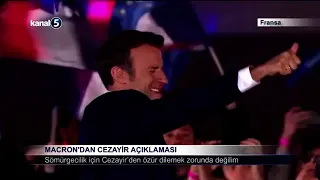 Macron’dan Cezayir Açıklaması