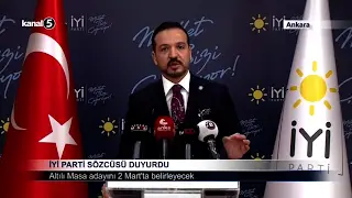 İYİ Parti Sözcüsü Duyurdu