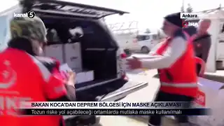 Bakan Koca’dan Deprem Bölgesi İçin Maske Açıklaması