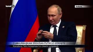 Cumhurbaşkanı Erdoğan Putin’le Görüştü