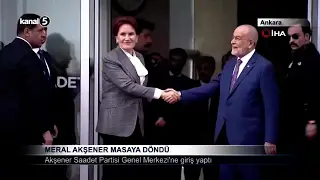 Meral Akşener Masaya Döndü