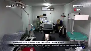 Nurdağı’nda Sahra Hastanesi Hizmete Hazır