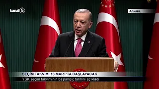 Seçim Takvimi 18 Mart’ta Başlayacak