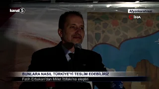 Fatih Erbakan’dan Millet İttifakı’na Eleştiri