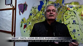 Saadet Partili Kozan Belediye Başkanı AK Parti’ye Geçti