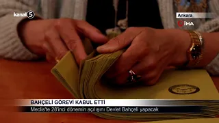 Bahçeli Görevi Kabul Etti