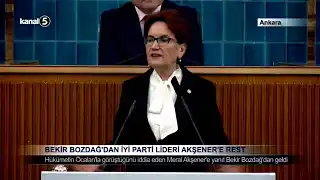 Bekir Bozdağ’dan İYİ Parti lideri Meral Akşener’e rest