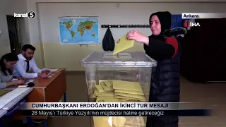 Cumhurbaşkanı Erdoğan’dan İkinci Tur Mesajı