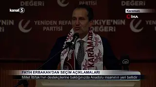 Fatih Erbakan’dan Seçim Açıklamaları