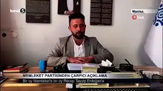 Memleket Partisinden Çarpıcı Açıklama