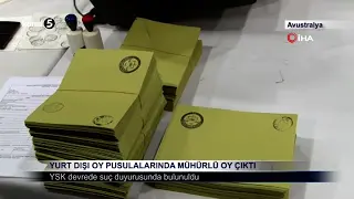 Yurt Dışı Oy Pusulalarında Mühürlü Oy Çıktı