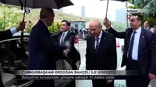 Cumhurbaşkanı Erdoğan Bahçeli İle Görüştü