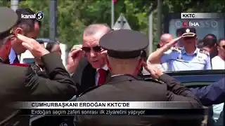 Cumhurbaşkanı Erdoğan KKTC’de