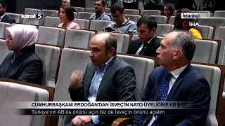 Cumhurbaşkanı Erdoğan’dan İsveç’in NATO Üyeliğine AB Şartı