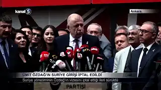 Ümit Özdağ’ın Suriye Girişi İptal Edildi