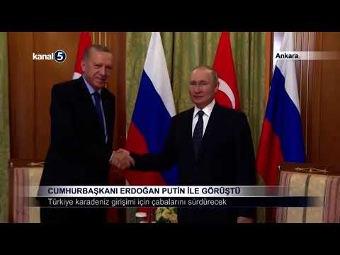 Cumhurbaşkanı Erdoğan Putin İle Görüştü