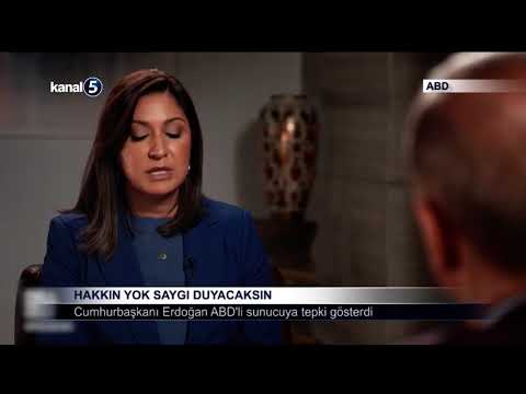 Cumhurbaşkanı Erdoğan ABD’li sunucuya tepki gösterdi