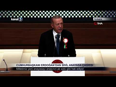 Cumhurbaşkanı Erdoğan’dan Sivil Anayasa Çağrısı