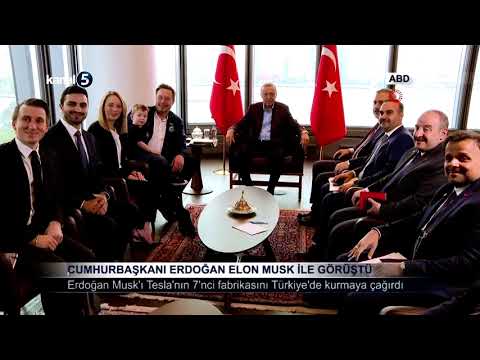 Cumhurbaşkanı Erdoğan Elon Musk İle Görüştü