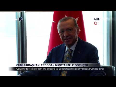 Cumhurbaşkanı Erdoğan Miçotakis’le Görüştü