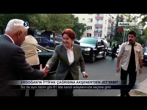 Erdoğan’ın İttifak Çağrısına Akşener’den Jet Yanıt