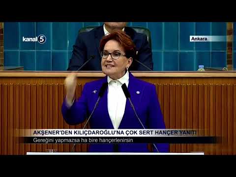 Akşener’den Kılıçdaroğlu’na Çok Sert Hançer Yanıtı