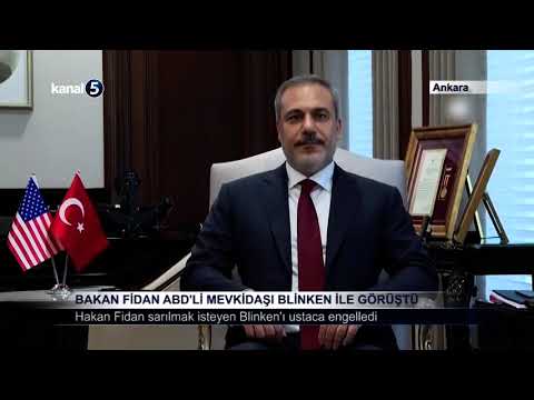 Bakan Fidan ABD’li Mevkidaşı Blinken İle Görüştü