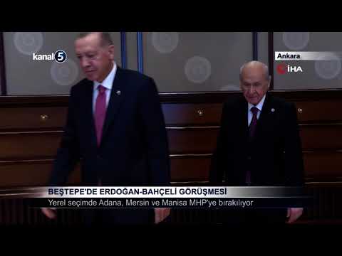 Beştepe’de Erdoğan-Bahçeli Görüşmesi