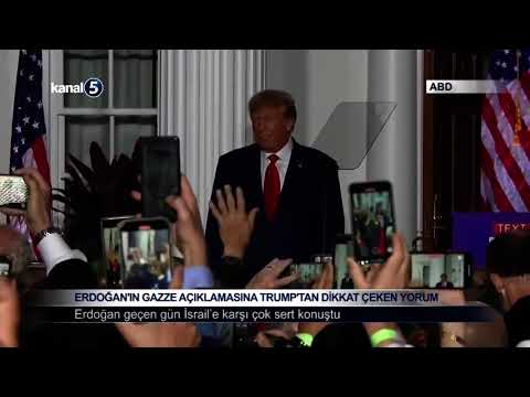 Erdoğan’ın Gazze Açıklamasına Trump’tan Dikkat Çeken Yorum