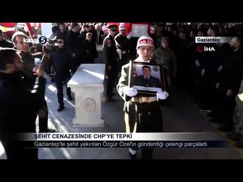 Şehit Cenazesinde CHP’ye Tepki
