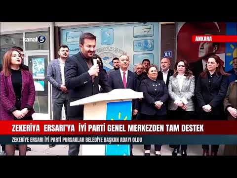 Zekeriya Ersarı’ya İYİ Parti Genel Merkezden Tam Destek