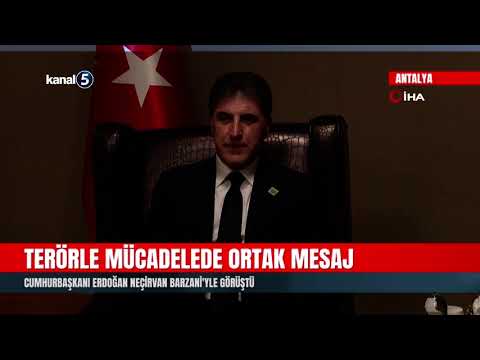 Cumhurbaşkanı Erdoğan Neçirvan Barzani’yle Görüştü | Terörle Mücadelede Ortak Mesaj