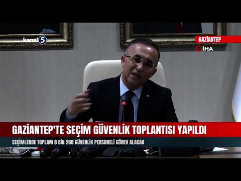 Gaziantep’te Seçim Güvenlik Toplantısı Yapıldı
