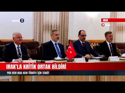 Irak’la Kritik Ortak Bildiri
