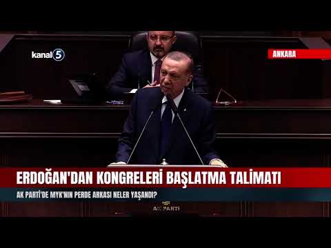 Erdoğan’dan kongreleri başlatma talimatı