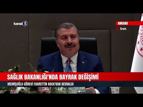 Sağlık Bakanlığı’nda Bayrak Değişimi | Memişoğlu Görevi Fahrettin Koca’dan Devraldı