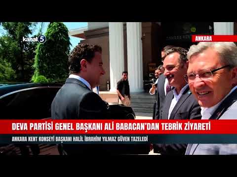 DEVA Partisi Genel Başkanı Ali Babacan’dan Tebrik Ziyareti