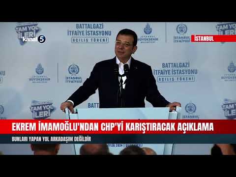 Ekrem İmamoğlu’ndan CHP’yi karıştıracak açıklama: Bunları yapan yol arkadaşım değildir