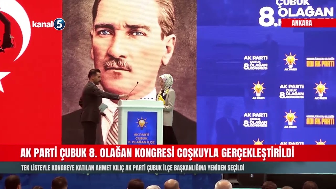 AK Parti Çubuk 8. Olağan Kongresi Coşkuyla Gerçekleştirildi