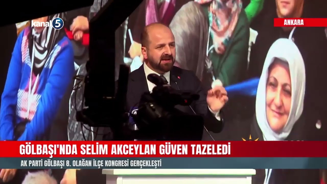 Gölbaşı’nda Selim Akceylan Güven Tazeledi | AK Parti Gölbaşı 8. Olağan İlçe Kongresi Gerçekleşti