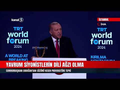 Yavrum Siyonistlerin Dili Ağzı Olma | Cumhurbaşkanı Erdoğan’dan Sözünü Kesen Provokatöre Tepki