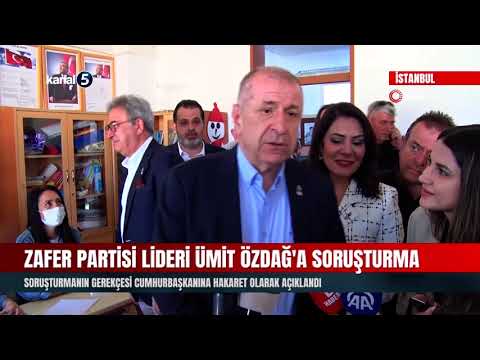 Ümit Özdağ’a Cumhurbaşkanına Hakaret’ten Soruşturma