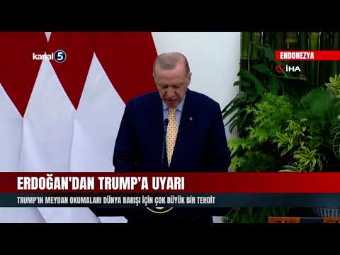 Erdoğan’dan Trump’a Uyarı | Büyük Bir Tehdit Olarak Görüyorum