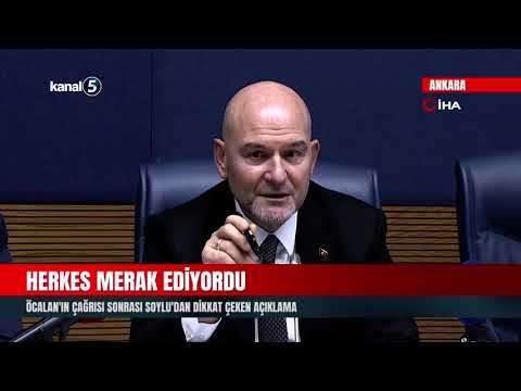 Herkes Merak Ediyordu | Öcalan’ın Çağrısı Sonrası Soylu’dan Dikkat Çeken Açıklama