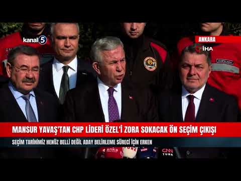 Mansur Yavaş’tan CHP Lideri Özel’i Zora Sokacak Ön Seçim Çıkışı